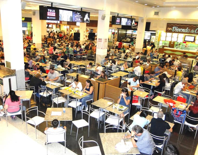 Pra�a de alimenta��o do Shopping Frei Caneca